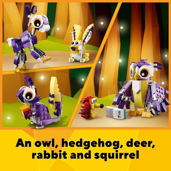 NEW LEGO 31125 Creator 3 in 1 OWL SQUIRREL RABBIT Fantasy Forest Creatures Woodl - Picture 14 of 14